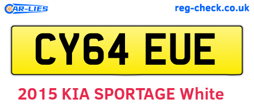 CY64EUE are the vehicle registration plates.