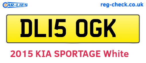 DL15OGK are the vehicle registration plates.