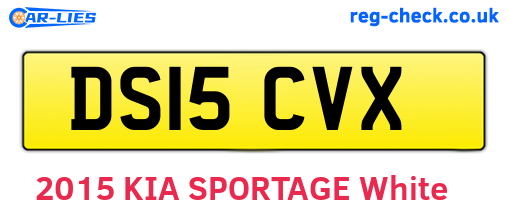 DS15CVX are the vehicle registration plates.