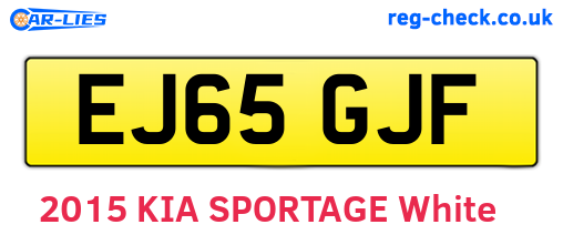EJ65GJF are the vehicle registration plates.