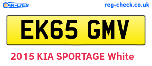 EK65GMV are the vehicle registration plates.