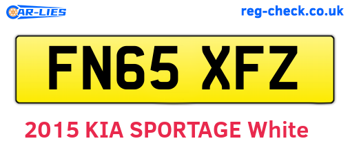FN65XFZ are the vehicle registration plates.
