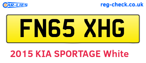 FN65XHG are the vehicle registration plates.