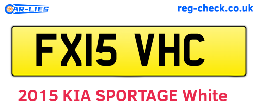 FX15VHC are the vehicle registration plates.