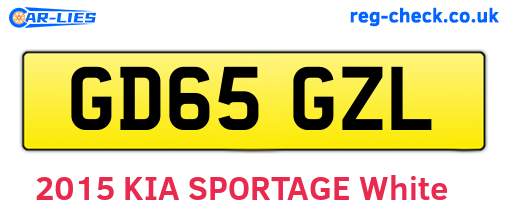 GD65GZL are the vehicle registration plates.