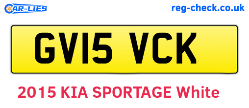 GV15VCK are the vehicle registration plates.