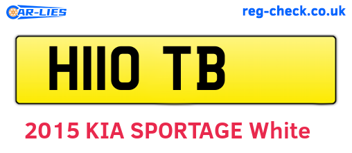 H11OTB are the vehicle registration plates.