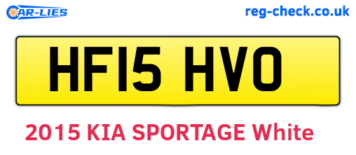 HF15HVO are the vehicle registration plates.