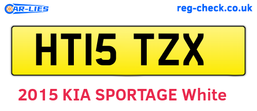 HT15TZX are the vehicle registration plates.