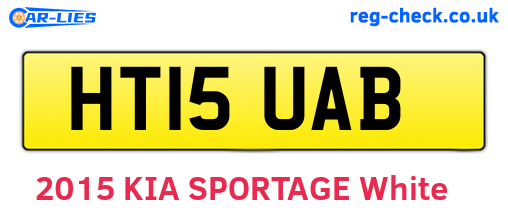 HT15UAB are the vehicle registration plates.