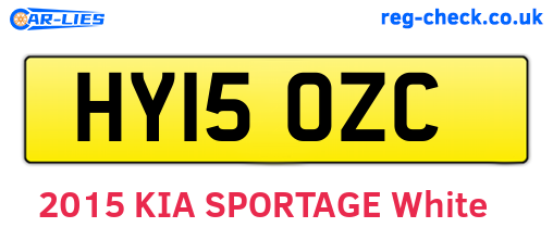 HY15OZC are the vehicle registration plates.