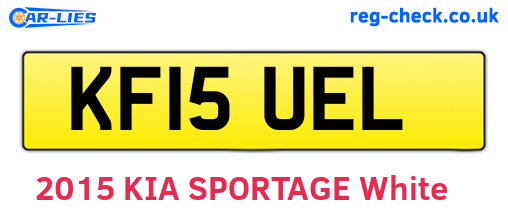 KF15UEL are the vehicle registration plates.