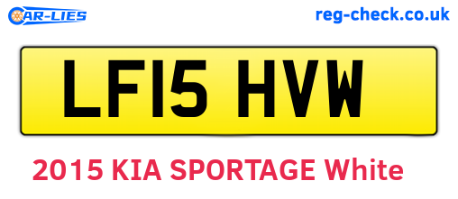 LF15HVW are the vehicle registration plates.