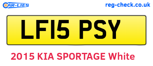 LF15PSY are the vehicle registration plates.