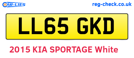 LL65GKD are the vehicle registration plates.