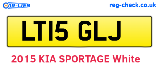 LT15GLJ are the vehicle registration plates.