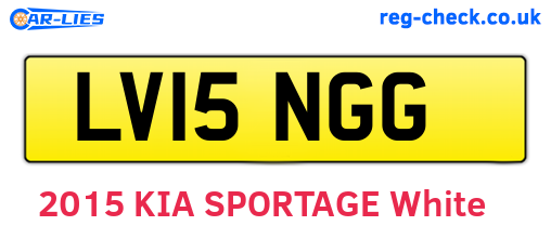 LV15NGG are the vehicle registration plates.