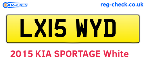 LX15WYD are the vehicle registration plates.