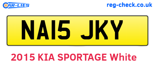 NA15JKY are the vehicle registration plates.