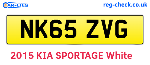 NK65ZVG are the vehicle registration plates.