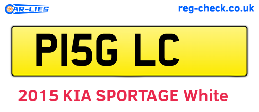 P15GLC are the vehicle registration plates.