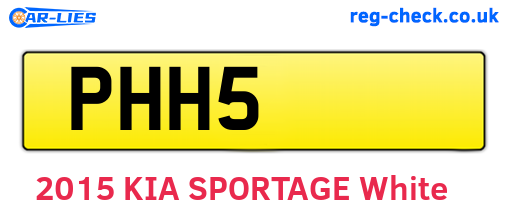 PHH5 are the vehicle registration plates.