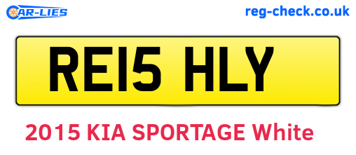 RE15HLY are the vehicle registration plates.