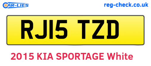 RJ15TZD are the vehicle registration plates.