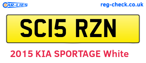 SC15RZN are the vehicle registration plates.