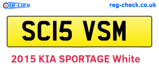 SC15VSM are the vehicle registration plates.