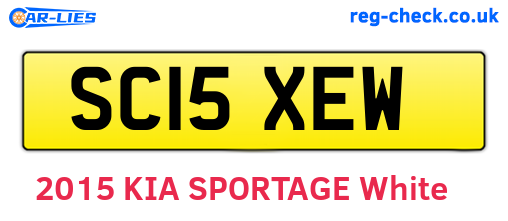 SC15XEW are the vehicle registration plates.