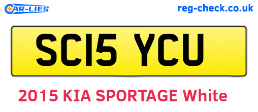 SC15YCU are the vehicle registration plates.