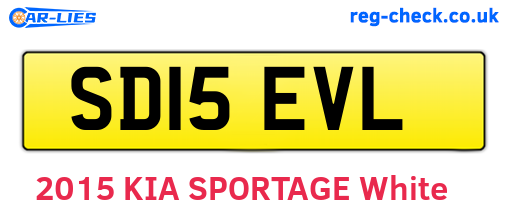 SD15EVL are the vehicle registration plates.