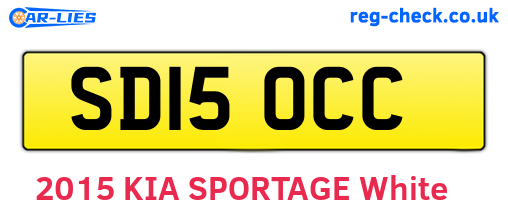 SD15OCC are the vehicle registration plates.