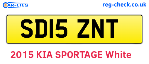 SD15ZNT are the vehicle registration plates.
