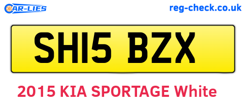 SH15BZX are the vehicle registration plates.