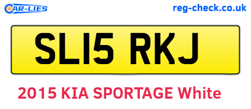 SL15RKJ are the vehicle registration plates.