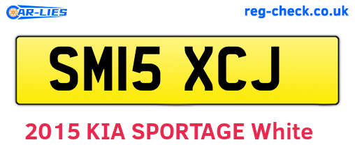 SM15XCJ are the vehicle registration plates.