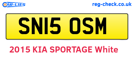 SN15OSM are the vehicle registration plates.