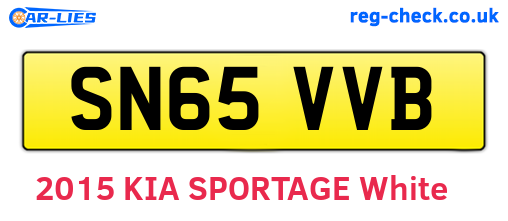 SN65VVB are the vehicle registration plates.