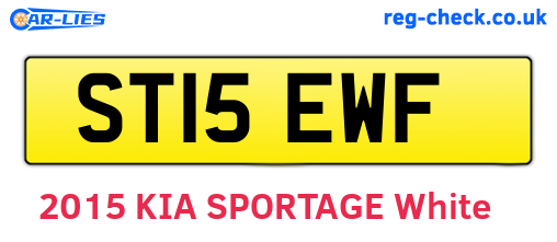 ST15EWF are the vehicle registration plates.
