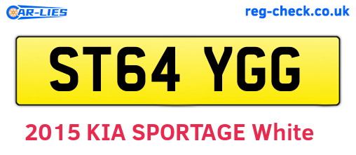 ST64YGG are the vehicle registration plates.