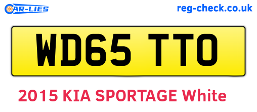 WD65TTO are the vehicle registration plates.