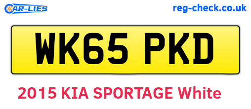 WK65PKD are the vehicle registration plates.