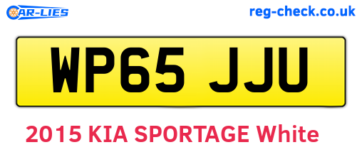 WP65JJU are the vehicle registration plates.