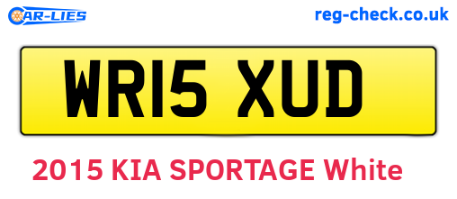 WR15XUD are the vehicle registration plates.