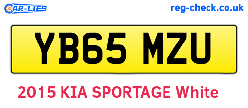 YB65MZU are the vehicle registration plates.