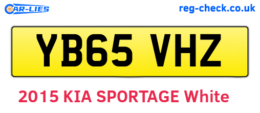 YB65VHZ are the vehicle registration plates.