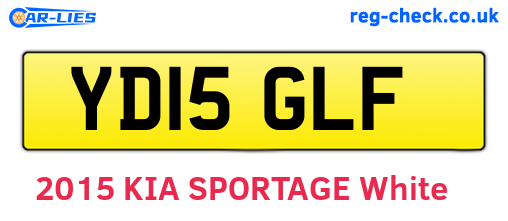 YD15GLF are the vehicle registration plates.