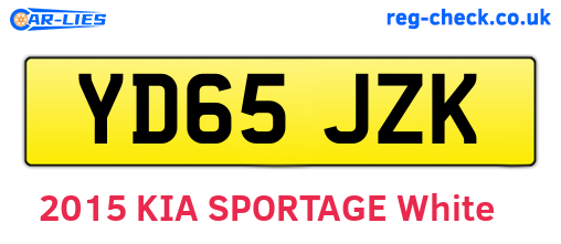 YD65JZK are the vehicle registration plates.